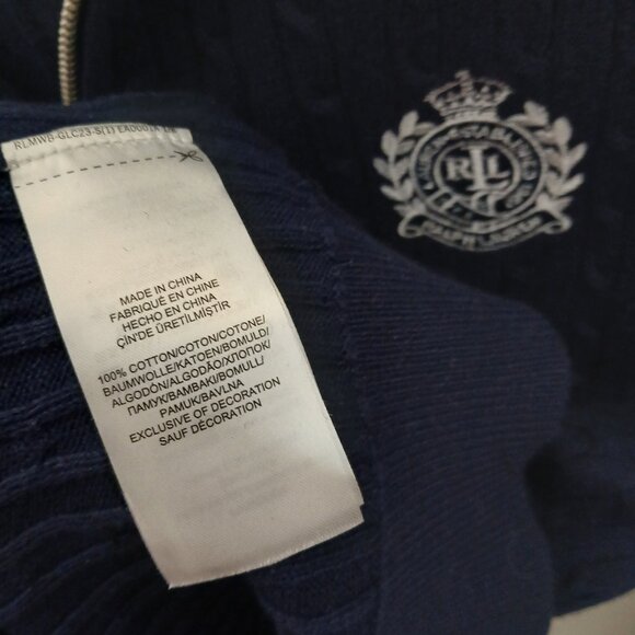 🌟Host Pick! ✨️ Ralph Lauren Cotton Zip-Up Sweater✨️🎊 - Picture 6 of 8